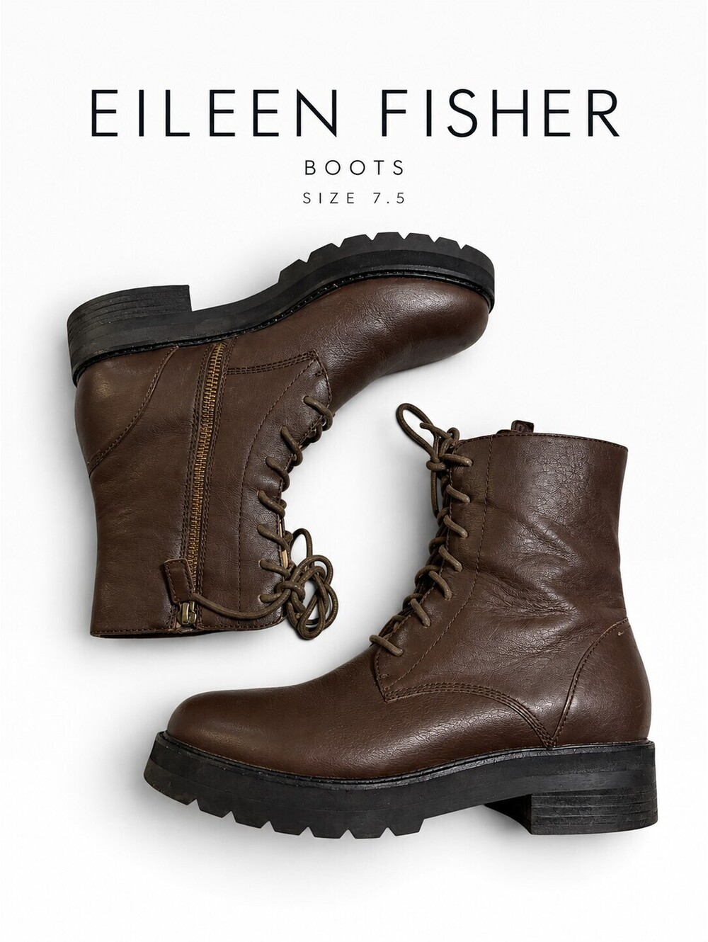 Eileen Fisher Coin Leather Booties